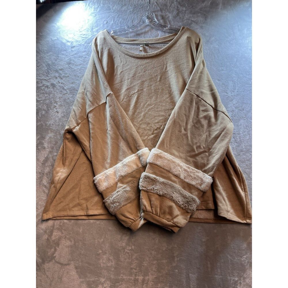 Cato Womens Long Sleeve Pullover With Faux Fit On The Sleeve Size‎ 26 *Stains*